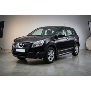 Бокові пороги New Vision Black (2 шт., алюміній) Nissan Qashqai 2007-2010 рр. фото 1