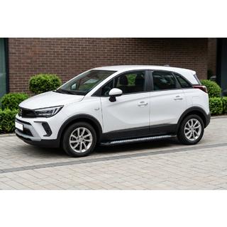 Бокові пороги New Vision Black (2 шт., алюміній) Opel Crossland X 2017-2024 рр. фото 1