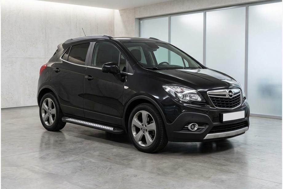 Opel Mokka 2012-2021 рр. Бокові пороги New Vision Black (2 шт., алюміній) Фото 1