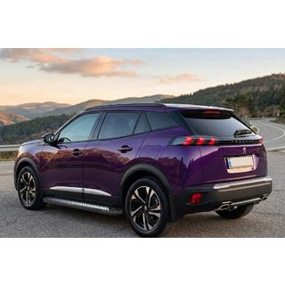 Бокові пороги New Vision Black (2 шт., алюміній) Peugeot 3008 2016-2023 рр. фото 1