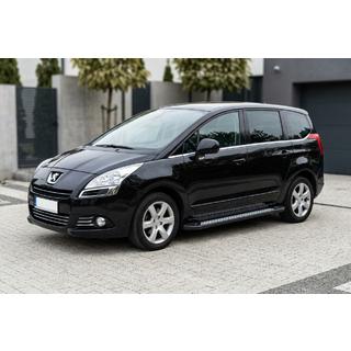 Бокові пороги New Vision Black (2 шт., алюміній) Peugeot 5008 2009-2016 рр. фото 1