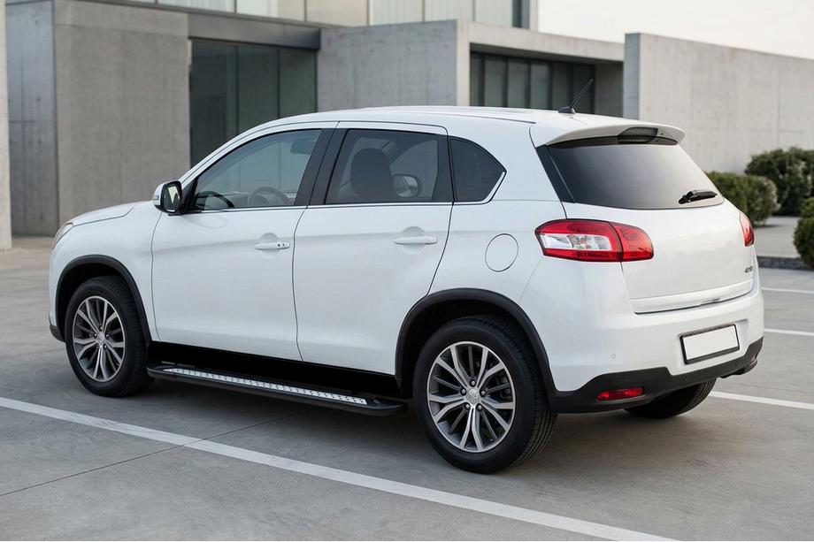 Peugeot 4008 2012-2017 рр. Бокові пороги New Vision Black (2 шт., алюміній) Фото 1