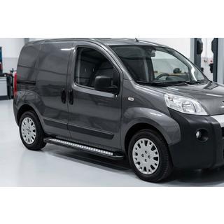 Бокові пороги New Vision Black (2 шт., алюміній) Peugeot Bipper 2008-2017 рр. фото 1