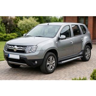 Бокові пороги New Vision Black (2 шт., алюміній) Renault Duster 2008-2017 рр. фото 1
