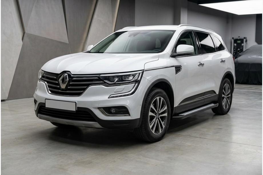 Renault Koleos 2016-2024 рр. Бокові пороги New Vision Black (2 шт., алюміній) Image