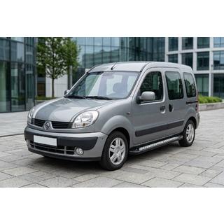 Бокові пороги New Vision Black (2 шт., алюміній) Renault Kangoo 1998-2008 рр. фото 1