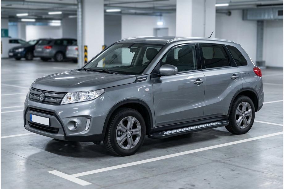 Suzuki Vitara 2015- рр. Бокові пороги New Vision Black (2 шт., алюміній) Фото 1