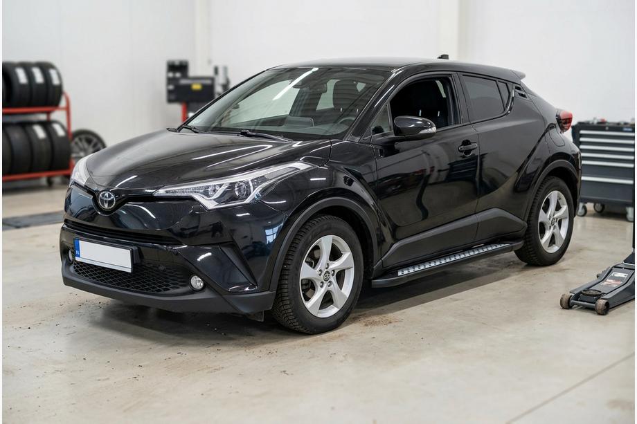 Toyota C-HR 2016-2023 рр. Бокові пороги New Vision Black (2 шт., алюміній) Фото 1