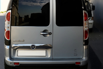 Fiat Doblo I 2005-2010 рр. Накладки на стопи (2 шт, нерж.) Carmos - турецька сталь фото 1