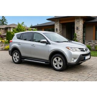 Бокові пороги New Vision Black (2 шт., алюміній) Toyota Rav 4 2013-2018 рр. фото 1