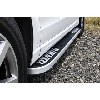 Бокові пороги Tayga V2 (2 шт., алюміній) Audi Q5 2017-2025 рр. фото 3