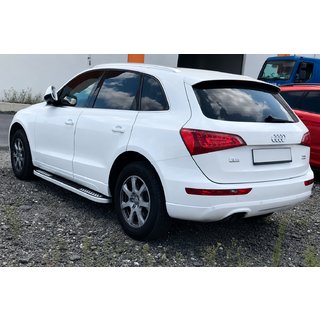 Бокові пороги Tayga V2 (2 шт., алюміній) Audi Q5 2017-2025 рр. фото 2