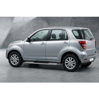 Бокові пороги Tayga V2 (2 шт., алюміній) Daihatsu Terios 2006-2017 рр. фото 1