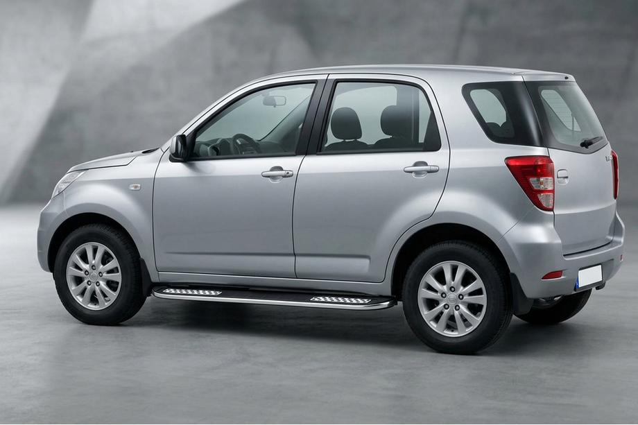 Daihatsu Terios 2006-2017 рр. Бокові пороги Tayga V2 (2 шт., алюміній) Фото 1