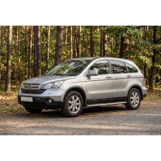 Бокові пороги Tayga V2 (2 шт., алюміній) Honda CRV 2007-2011 рр. фото 1