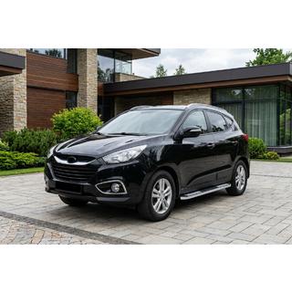 Бокові пороги Tayga V2 (2 шт., алюміній) фото 1
