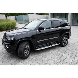 Бокові пороги Tayga V2 (2 шт., алюміній) Jeep Grand Cherokee WK2 2010-2021 рр. фото 1