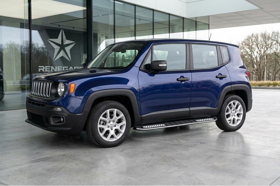 Jeep Renegade 2014- рр. Бокові пороги Tayga V2 (2 шт., алюміній) Фото 1