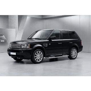 Бокові пороги Tayga V2 (2 шт., алюміній) Range Rover Sport 2005-2013 рр. фото 1