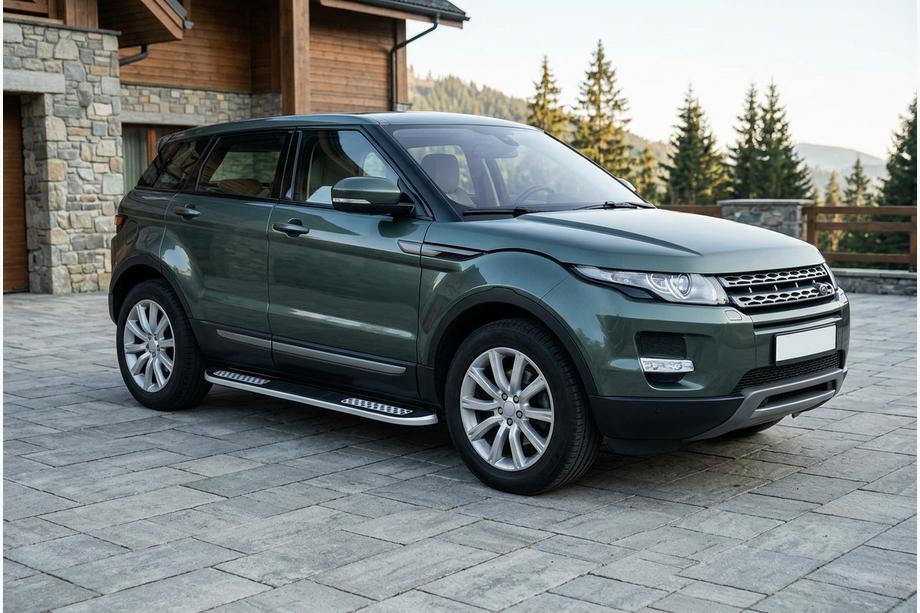 Range Rover Evoque 2012-2018 рр. Бокові пороги Tayga V2 (2 шт., алюміній) Image