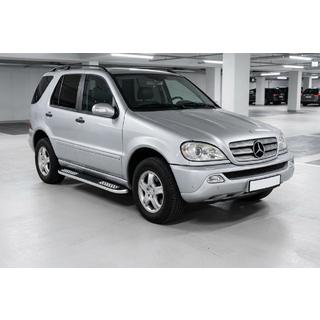 Бокові пороги Tayga V2 (2 шт., алюміній) Mercedes ML W163 1997-2005 рр. фото 1