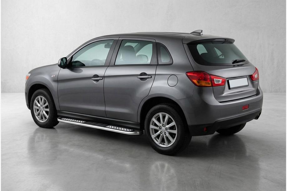 Mitsubishi ASX 2010-2023 рр. Бокові пороги Tayga V2 (2 шт., алюміній) Фото 1