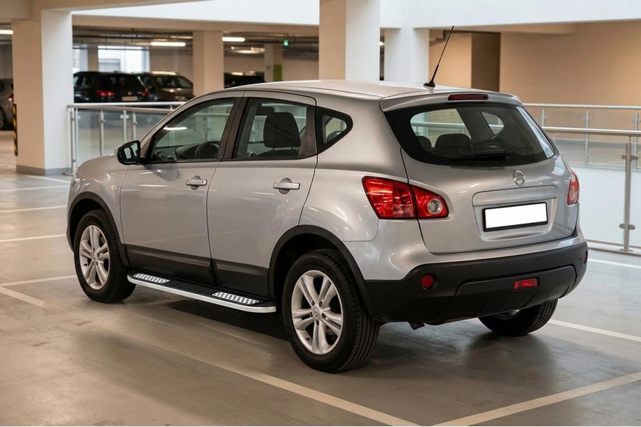 Nissan Qashqai 2007-2010 рр. Бокові пороги Tayga V2 (2 шт., алюміній) Фото 1