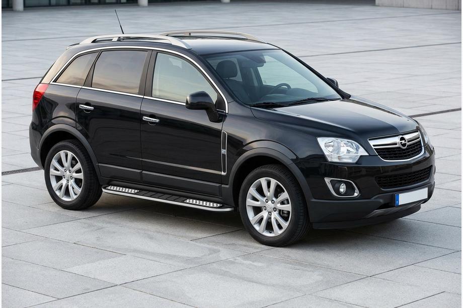 Opel Antara 2006-2017 рр. Бокові пороги Tayga V2 (2 шт., Алюміній) Фото 1