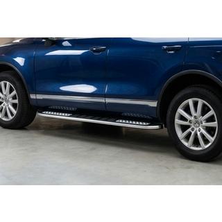 Бокові пороги Tayga V2 (2 шт., алюміній) Porsche Cayenne 2003-2010 рр. фото 1