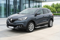 Renault Kadjar 2015-2022 рр. Бокові пороги Tayga V2 (2 шт., алюміній) фото 1