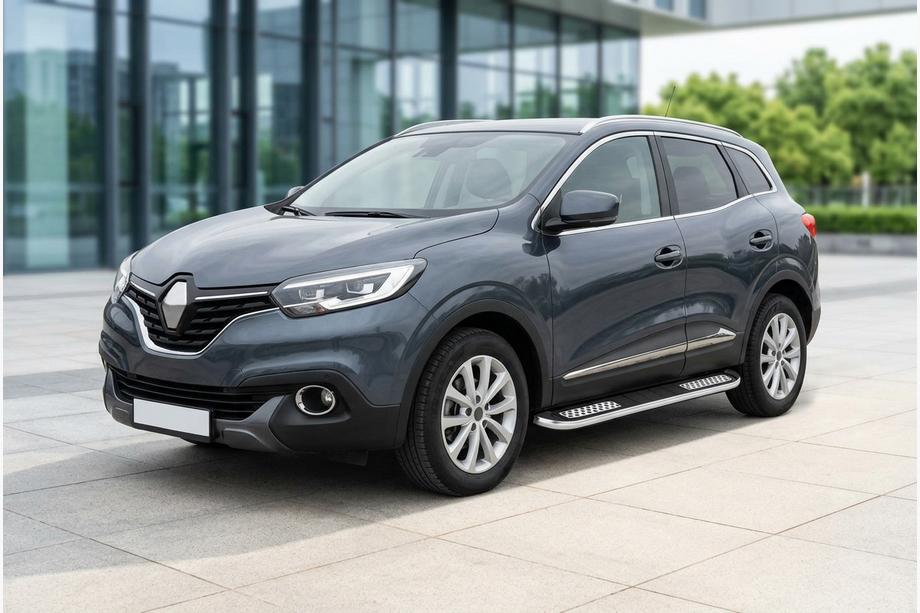 Renault Kadjar 2015-2022 рр. Бокові пороги Tayga V2 (2 шт., алюміній) Image