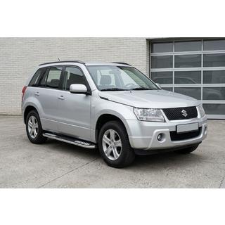 Бокові пороги Tayga V2 (2 шт., алюміній) Suzuki Grand Vitara 2005-2017 рр. фото 1