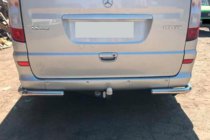 Mercedes Viano 2004-2014 рр. Задні куточки AK003 (2 шт, нерж) фото 5