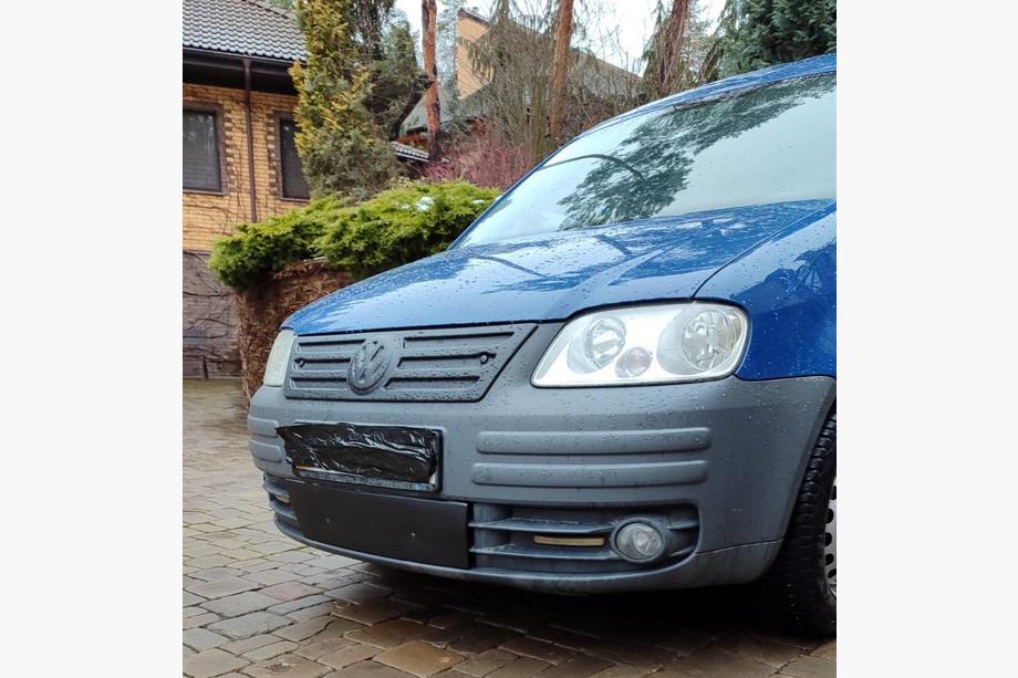 Volkswagen Caddy 2004-2010 рр. Зимова накладка на решітку (нижня) Фото 3