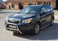 Subaru Forester 2013-2018 рр. Кенгурятник WT003 (нерж) фото 2