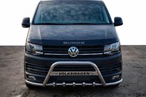 Volkswagen T6 2015-2024 рр. Кенгурятник WT004-ST (нерж) фото 2