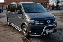 Volkswagen T6 2015-2024 рр. Кенгурятник WT004-ST (нерж) фото 4