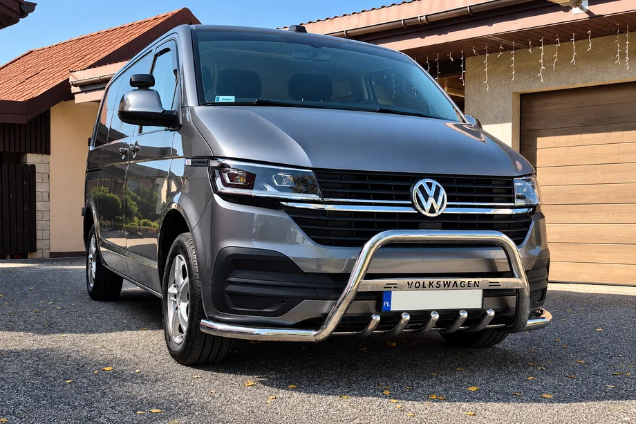 Volkswagen T6 2015-2024 рр. Кенгурятник WT004-ST (нерж)