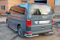 Volkswagen T6 2015-2024 рр. Задні куточки AK003-Double (2 шт., нерж) фото 4