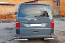 Volkswagen T6 2015-2024 рр. Задні куточки AK003-Double (2 шт., нерж) фото 5