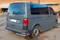 Volkswagen T6 2015-2024 рр. Задні куточки AK003-Double (2 шт., нерж) фото 6