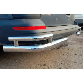 Задні куточки AK003-Double (2 шт., нерж) Volkswagen T6 2015-2024 рр. фото 1