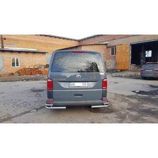 Задні куточки AK003-Double (2 шт., нерж) Volkswagen T6 2015-2024 рр. фото 3