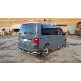 Задні куточки AK003-Double (2 шт., нерж) Volkswagen T6 2015-2024 рр. фото 2