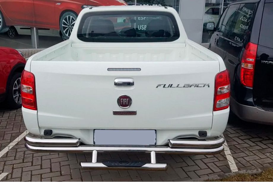 Fiat Fullback 2016- рр. Задній захист AK-Special (нерж) Фото 5
