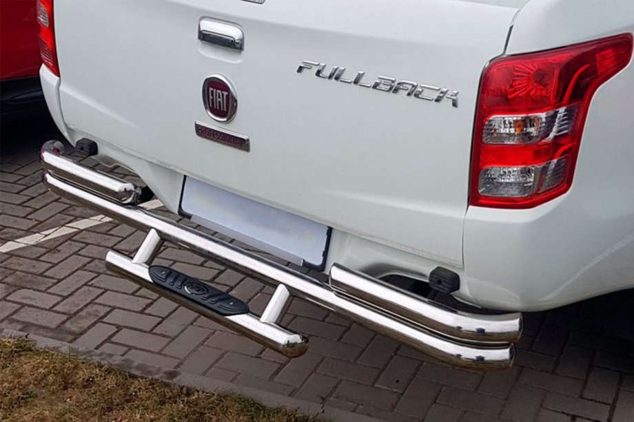 Fiat Fullback 2016- рр. Задній захист AK-Special (нерж) Фото 1