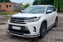 Toyota Highlander 2013-2019 рр. Кенгурятник ST-Special (нерж) фото 2