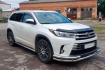 Toyota Highlander 2013-2019 рр. Кенгурятник ST-Special (нерж) фото 4