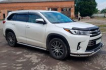 Toyota Highlander 2013-2019 рр. Кенгурятник ST-Special (нерж) фото 5
