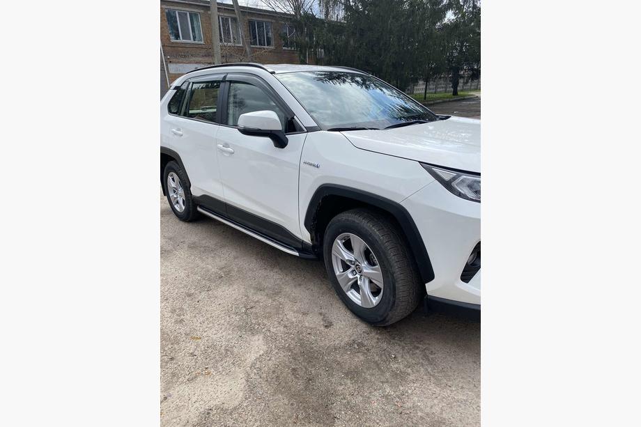 Toyota Rav 4 2019-2025 рр. Бокові пороги OEM V1A (2 шт, алюміній) Фото 4